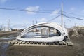 Jaw bones of a whale in Barrow, Alaska